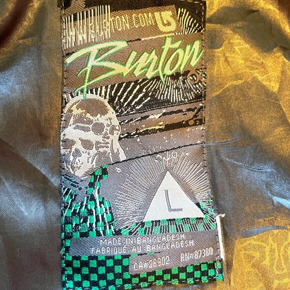 Burton Dryride Hooded Ski Snowboard Coat Youth Jacket L Ctrk - Picture 15 of 16